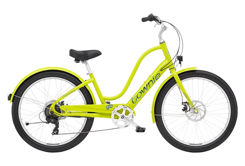 Vélo de Ville Électrique Electra Townie Go! 7D EQ Wave Shimano Tourney 7V 250 Wh 26" Citron 2023