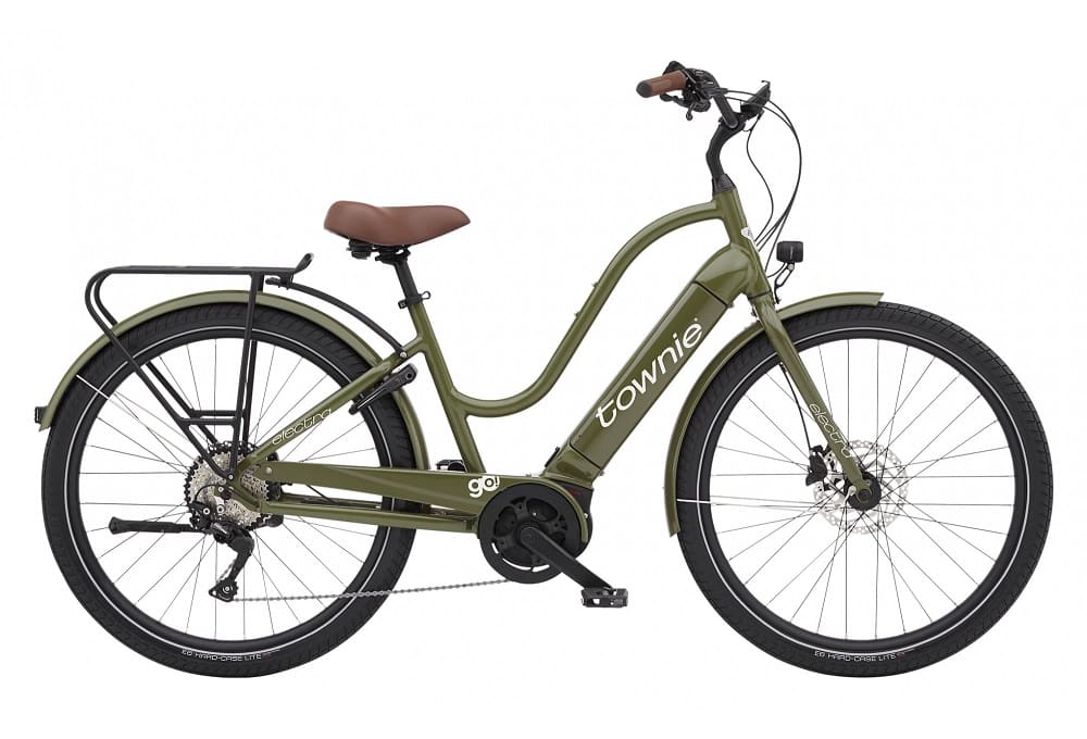 Vélo de Ville Electrique Electra Townie Path Go 10D EQ Step-Thru 27.5" 500Wh Shimano Deore 10V Vert