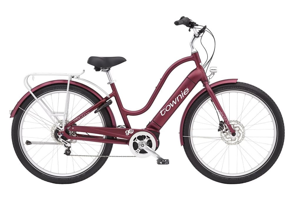 Vélo de Ville Électrique Electra Townie Path Go! 5i Shimano Nexus 5V 500 Wh 27.5" Bordeaux Rosewood Mat