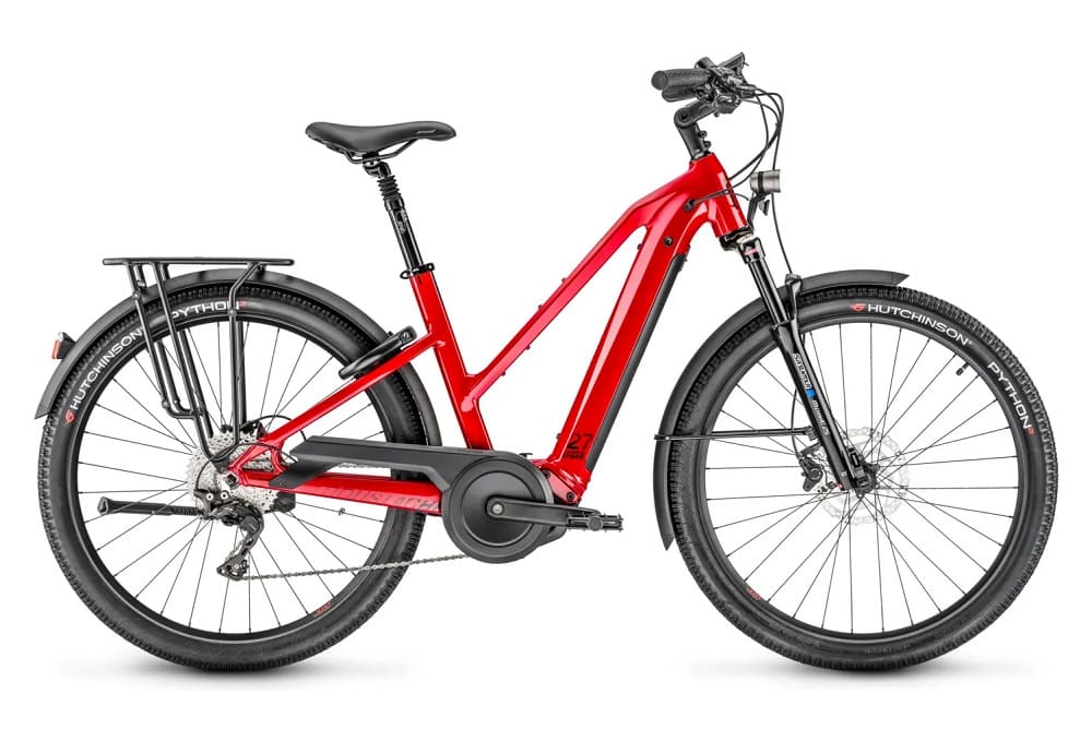 Vélo de Ville Électrique Moustache Samedi 27 Xroad 5 Open Shimano Deore 10V 625 Wh 27.5" Rouge Métal 2022