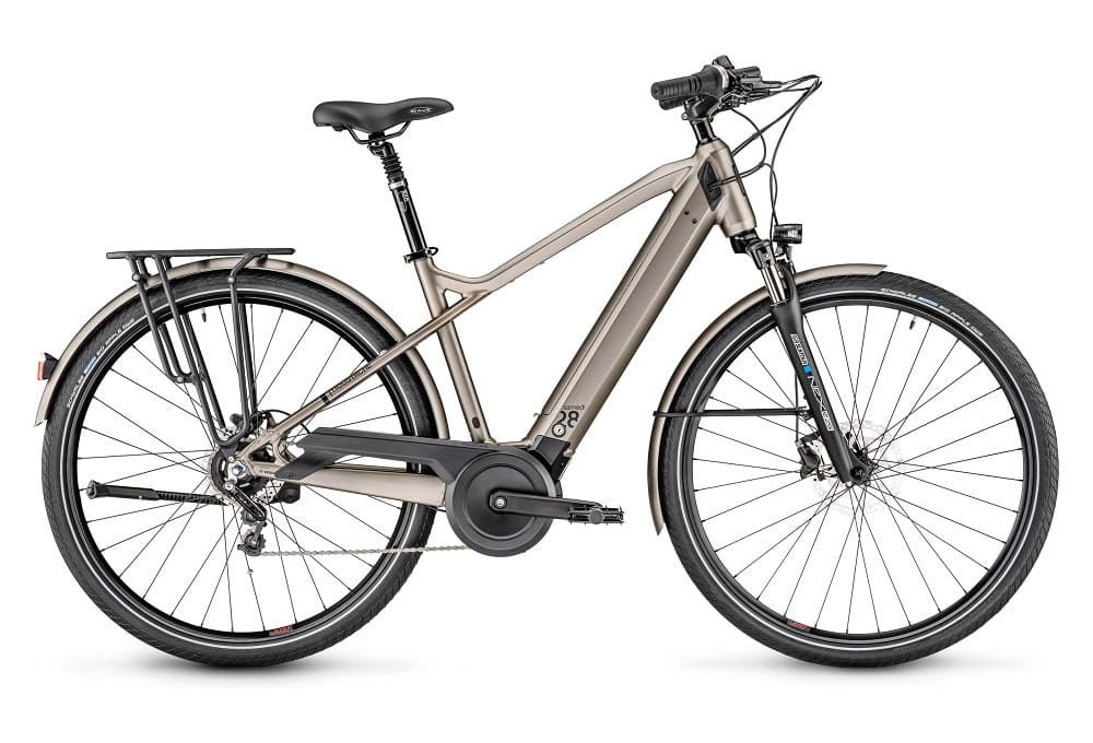 Vélo de Ville Électrique Moustache Samedi 28.3 Shimano Nexus 5V 500 Wh 700mm Gris Titane 2023