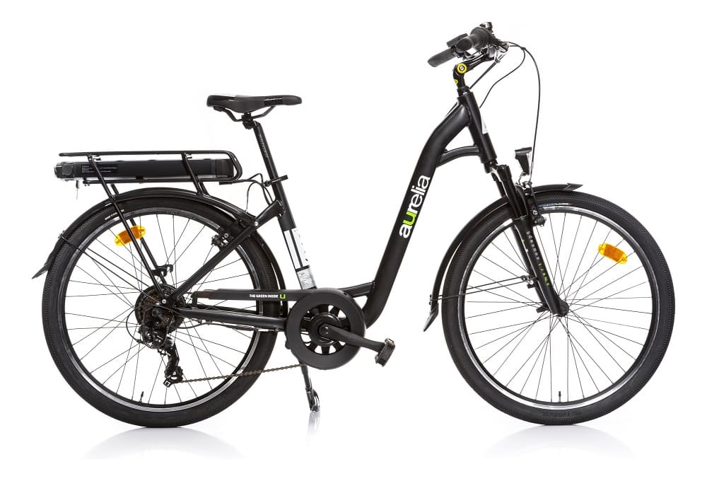 Vélo de Ville Electrique OGP Bike Aurélia 28" Shimano 7V 250 Wh Noir