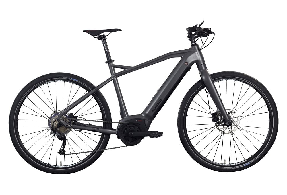 Vélo de Ville Electrique OGP Bike Fitness 351 28" Shimano Altus 9V 500Wh Gris