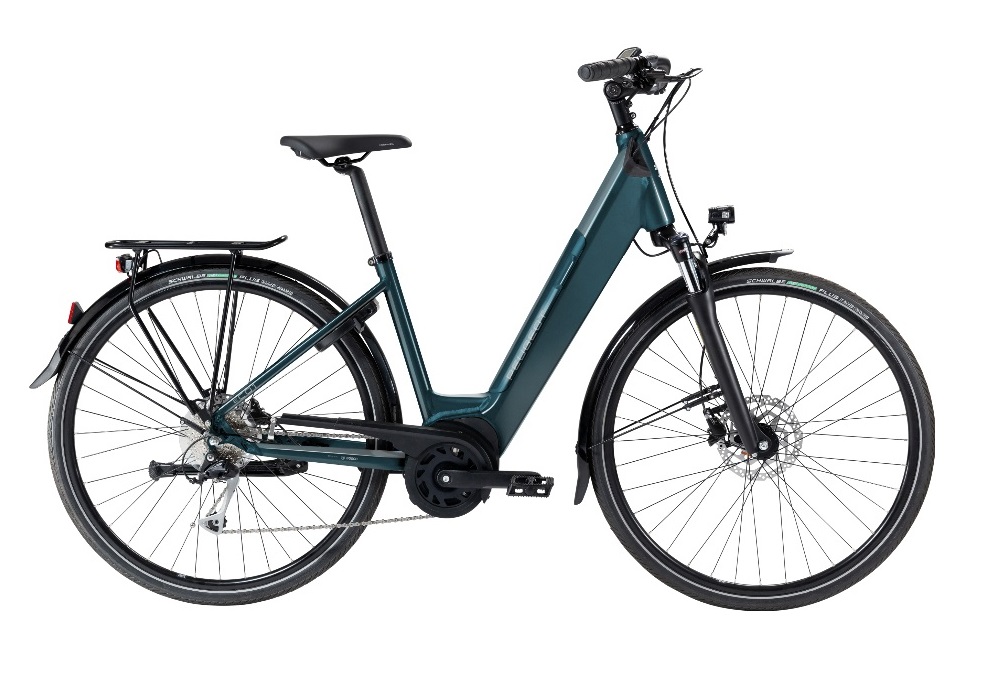Vélo de Ville Électrique Peugeot EC01 D9 Active Plus Shimano Alivio 9V 500 Wh 700 mm Bleu 2022