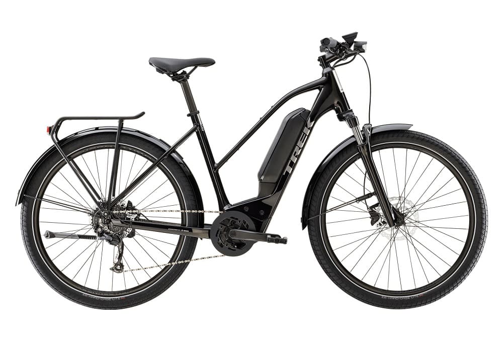 Vélo de Ville Électrique Trek Allant+ 5 Stagger Shimano Altus 9V 545 Wh 650b Noir 2023