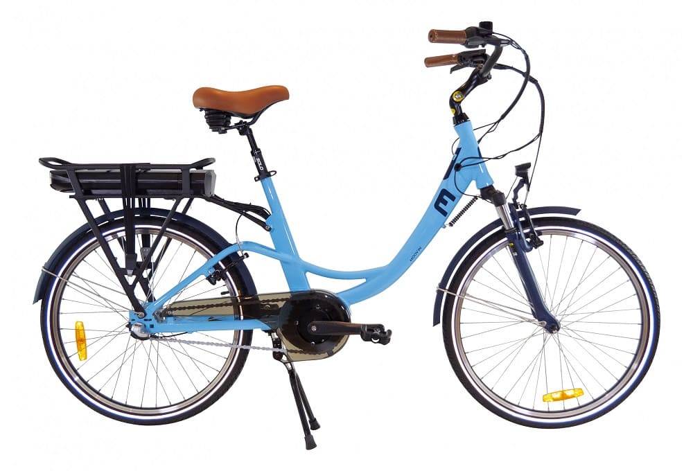 Vélo de ville à assistance électrique Moov'In Cool N3 24" bleu