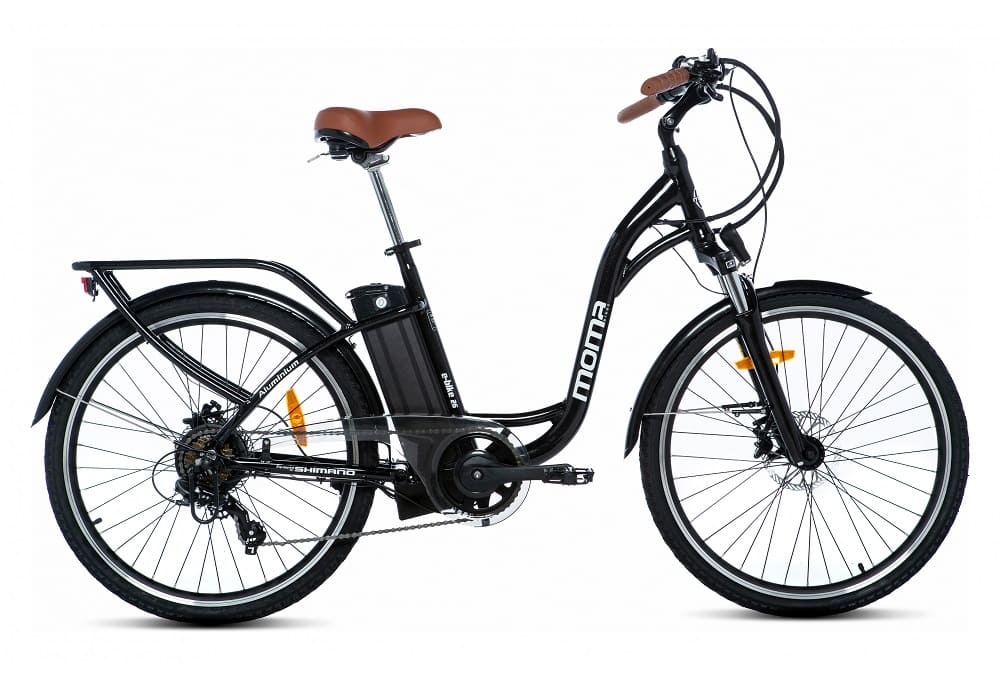 Vélo de ville électrique Moma Bikes 26 HYDR Noir