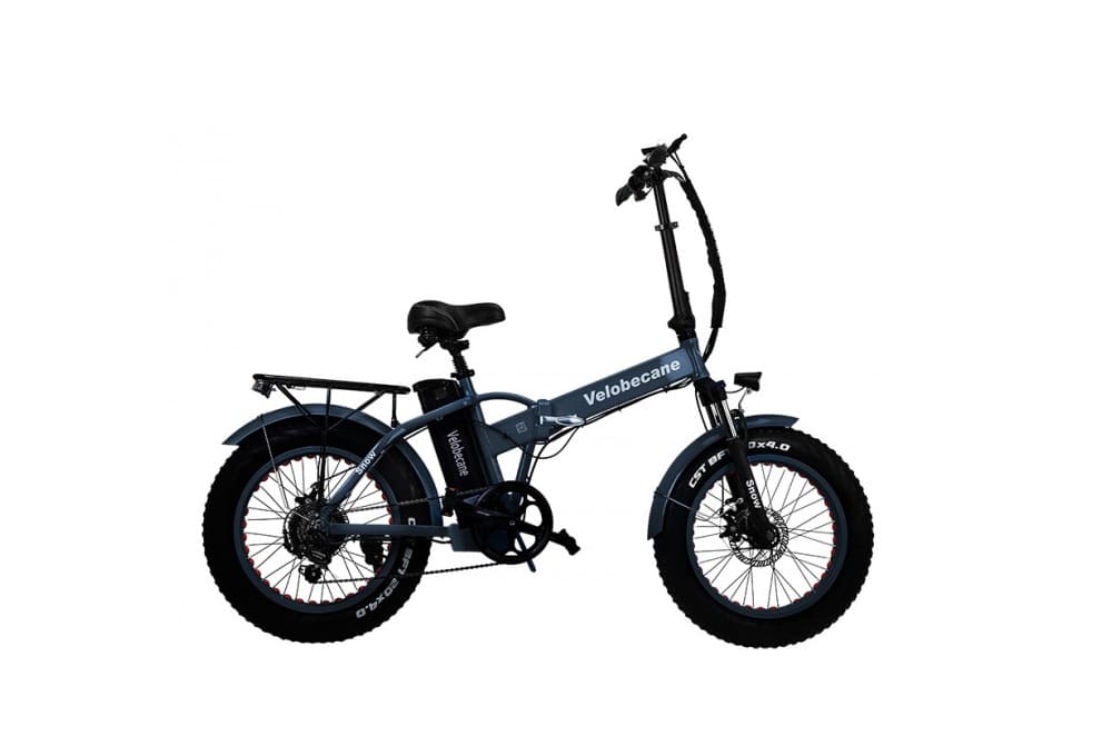 Velo electrique fatbike pliant Snow gris