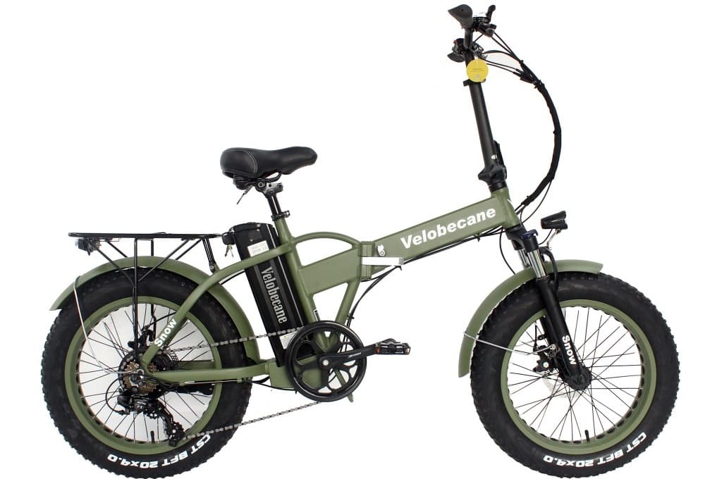 Velo electrique fatbike pliant Snow Olive