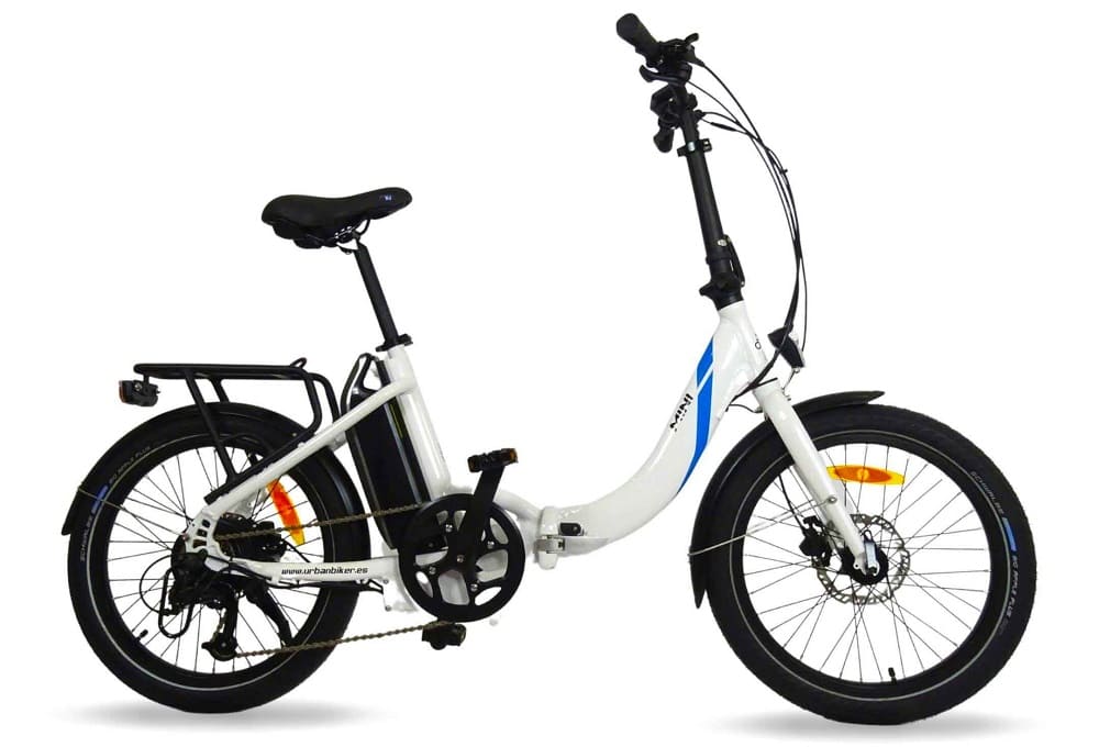 Vélo pliant électrique URBANBIKER MINI 20" blanc - Batterie 540Wh Moteur 250W / 155-175 cm
