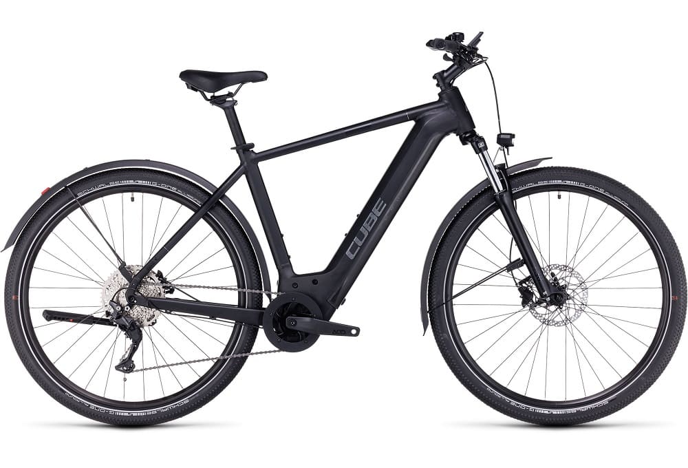 Vélo ville électrique Cube nuride hybrid pro 750 allroad black´n´metal