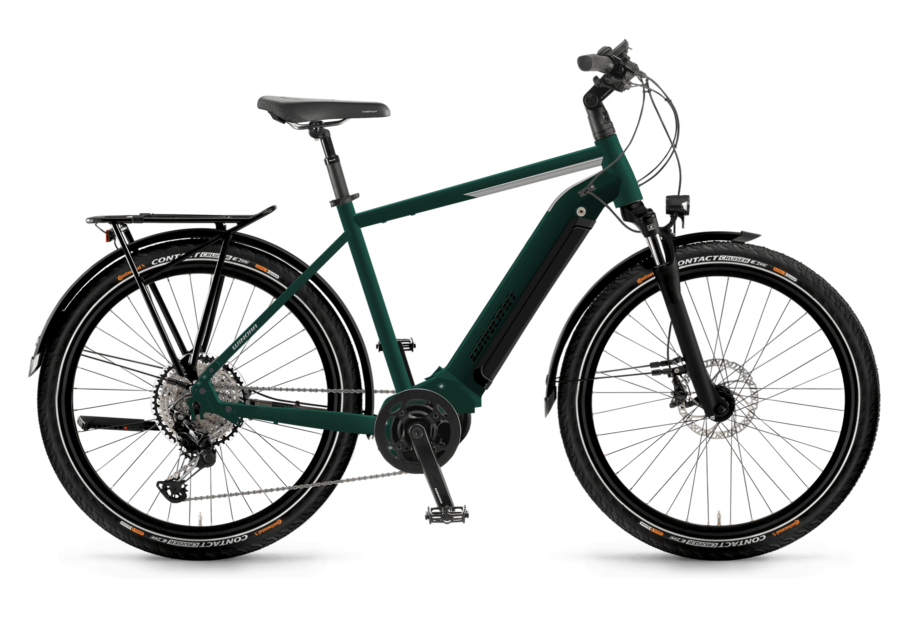 Winora Yucatan 10 Gent 27,5'' 630Wh Shimano Deore 10V Vert Emeraude 2022