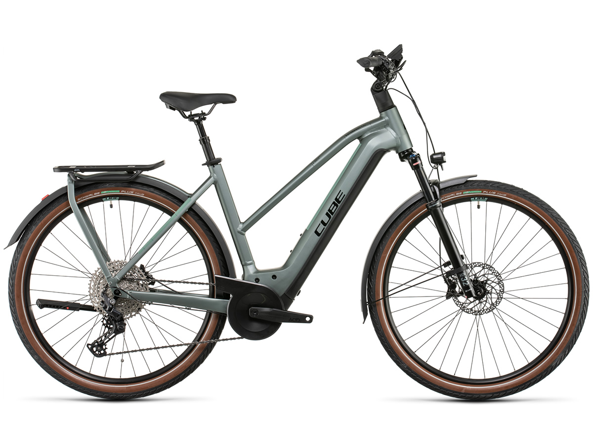 CUBE Kathmandu Hybrid EXC 750 silvergreen'n'black Trapèze 2022