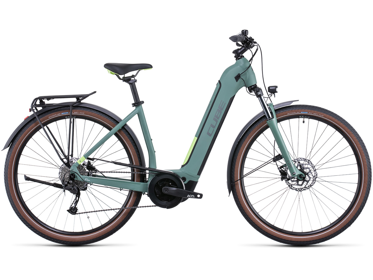 CUBE Touring Hybrid ONE 400 green´n´sharpgreen Easy Entry 2022