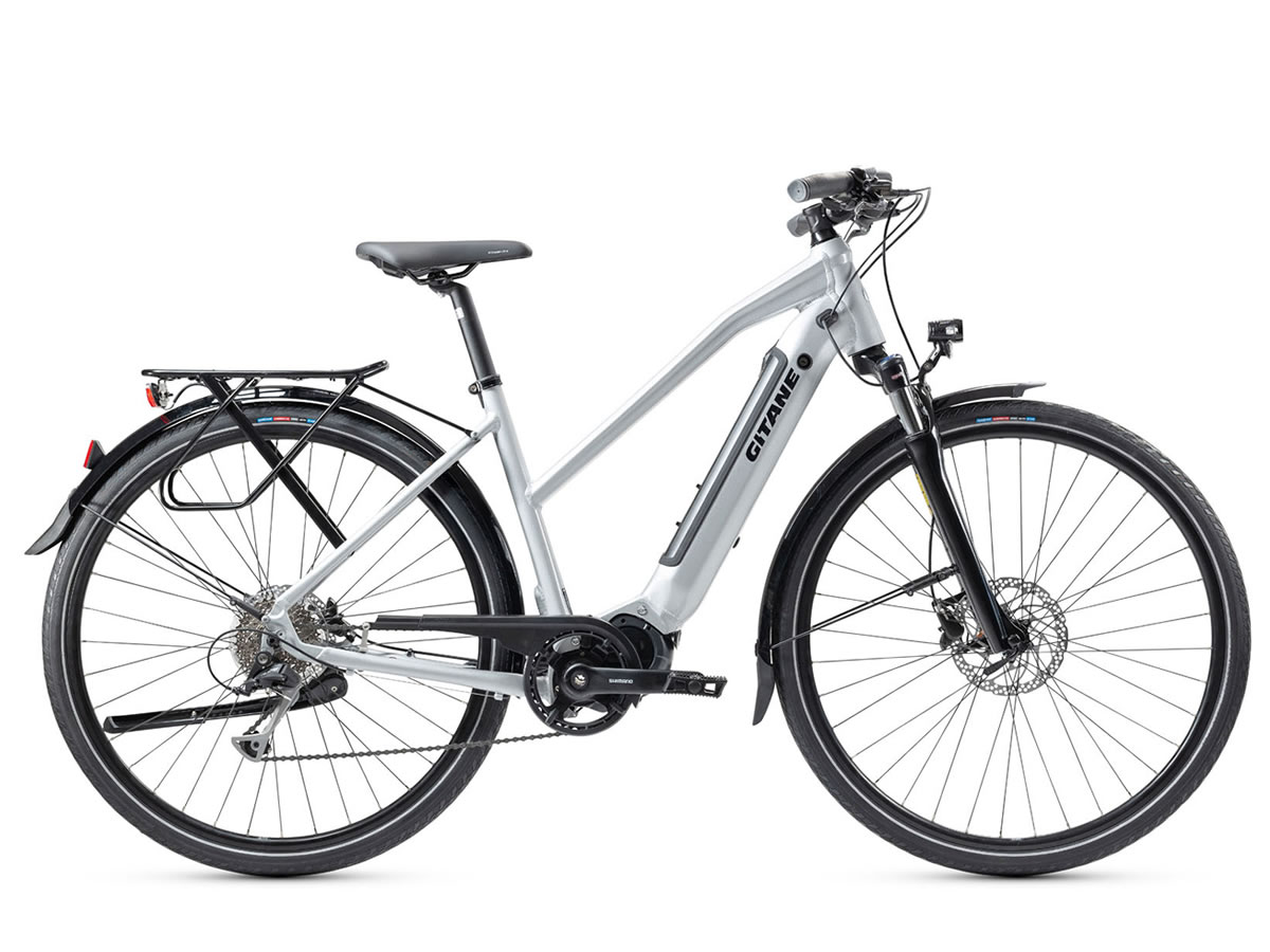GITANE E-VERSO Mixte Shimano STEPS D9 500Wh 28'' Argent Brillant 2022