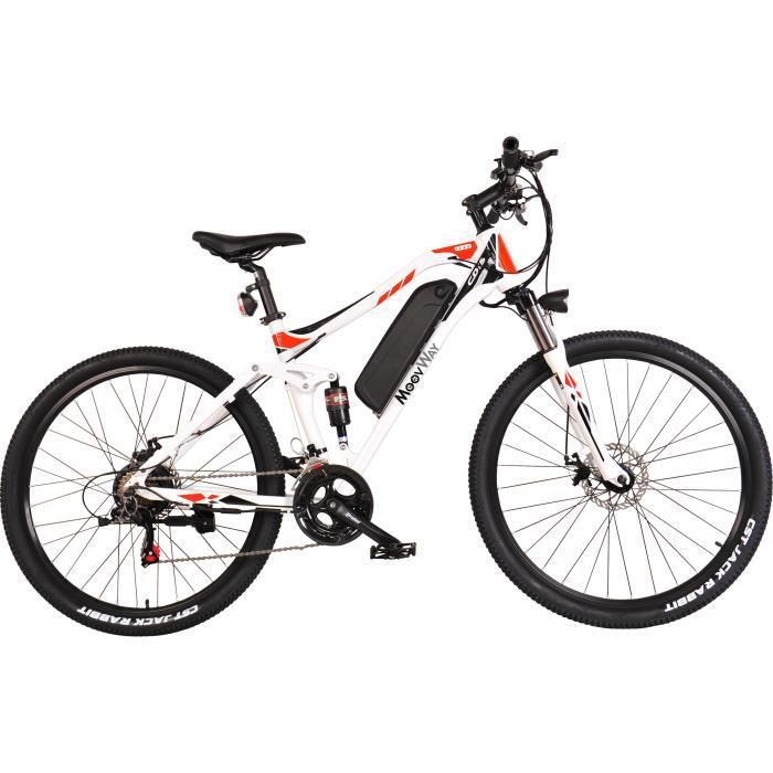 MOOVWAY VTT électrique 27,5" Blanc