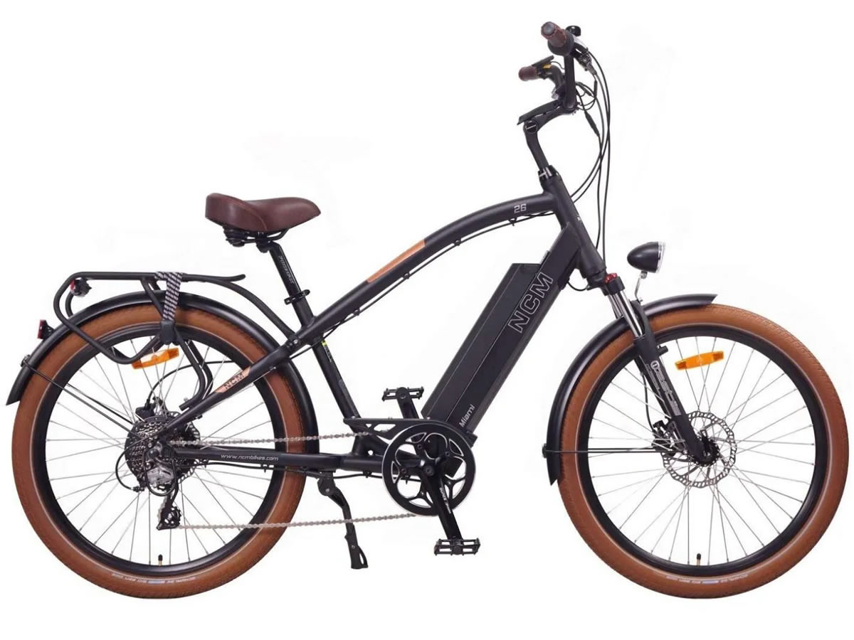 NCM Miami E-Cruiser 26 pouces 768Wh noir 2022