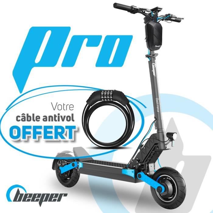 Trottinette électrique avec alarme 10 Pouces - BEEPER - MAX FX10-G2-8 - 500W - 48V - 8Ah