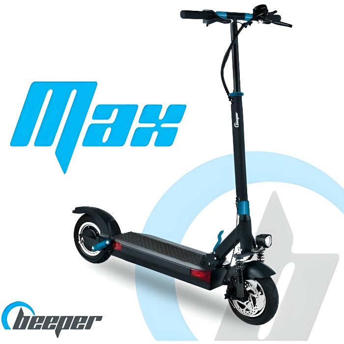 Trottinette électrique - BEEPER - MAX FX10-G2-26 - 500W - 10 pouces - Adulte - 48V - 26Ah