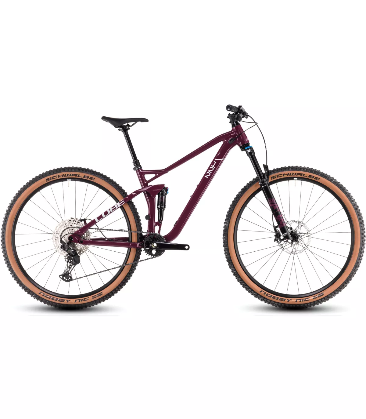 VTT Cube Stereo ONE22 Race wine'n'grey 2026